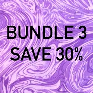 Bundle any 3 items and save 30%